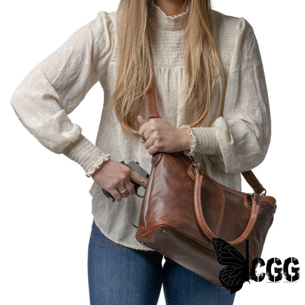 Concealed Carry Sadie Leather Satchel By Lady Conceal Satchels