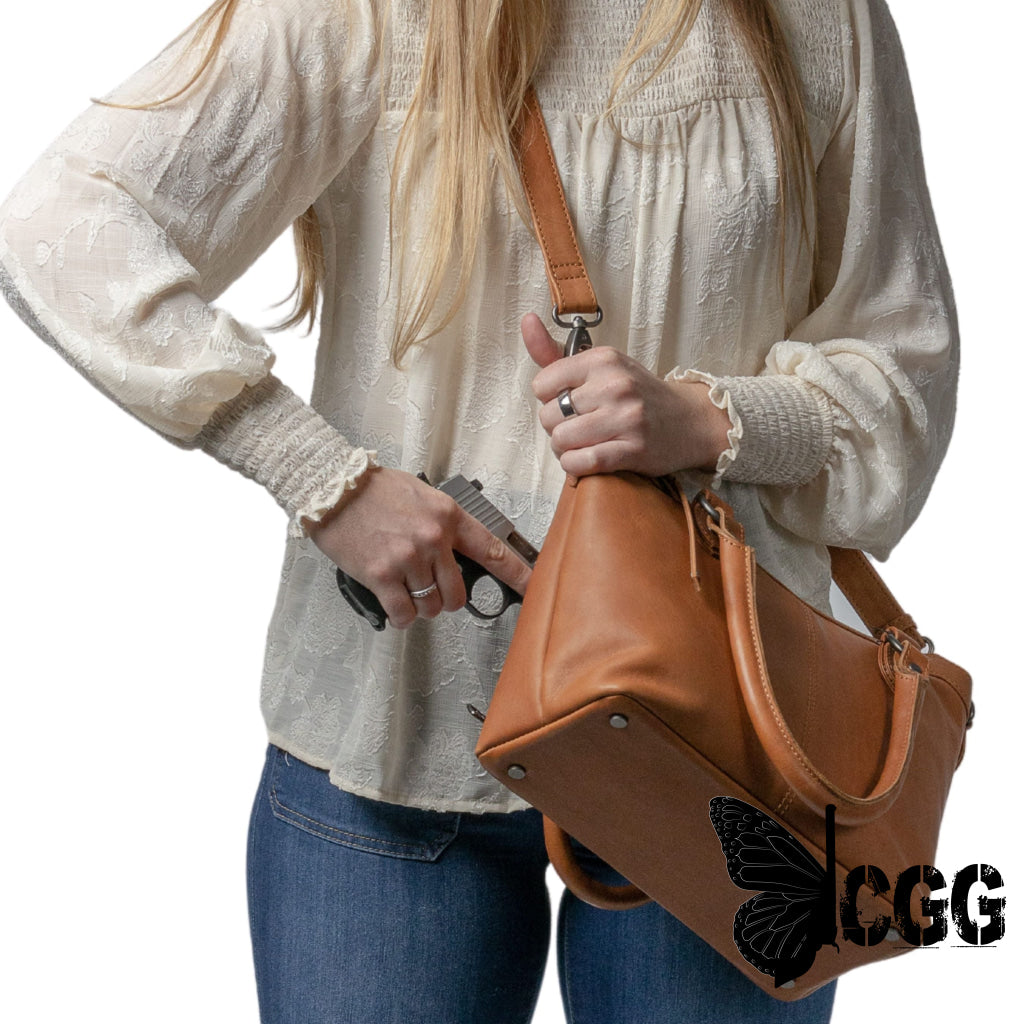 Concealed Carry Sadie Leather Satchel By Lady Conceal Satchels