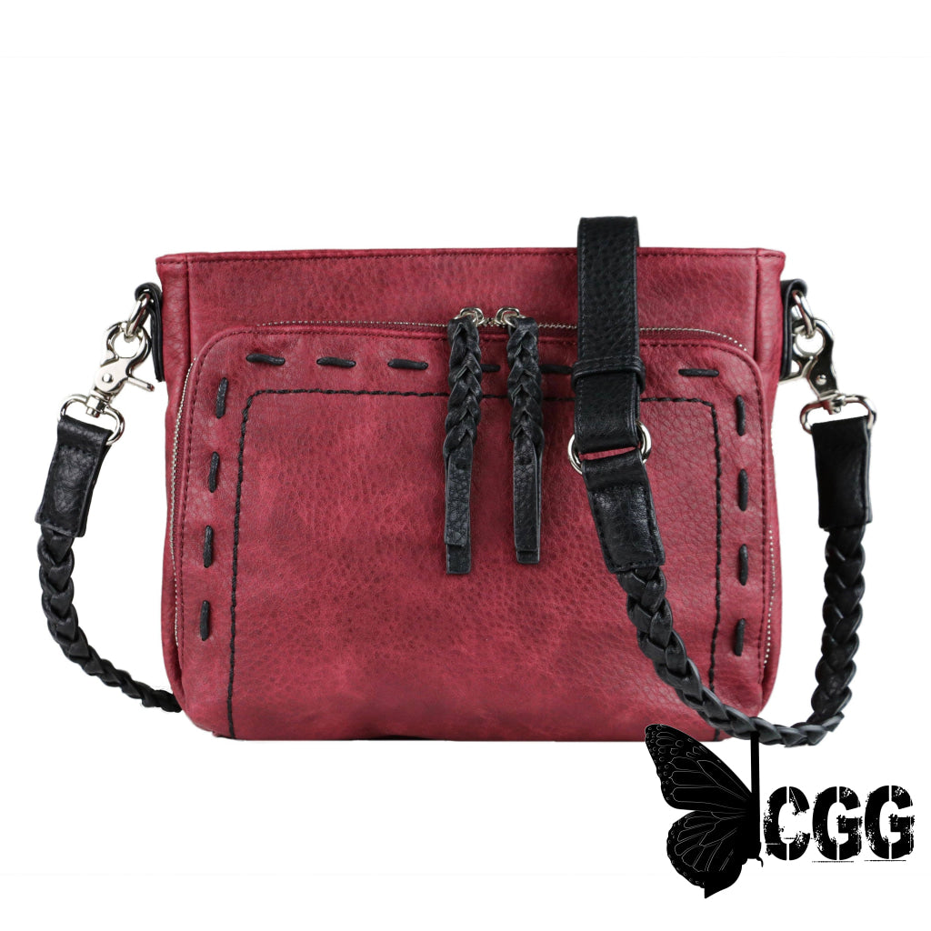 Concealed Carry Skylar Crossbody By Lady Conceal Burgundy Bags