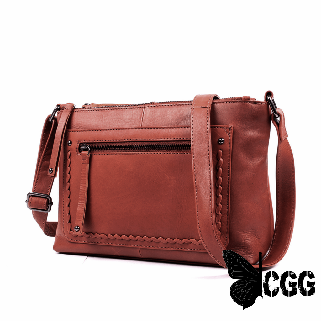 Concealed Carry Tatum Leather Crossbody By Lady Conceal Bags