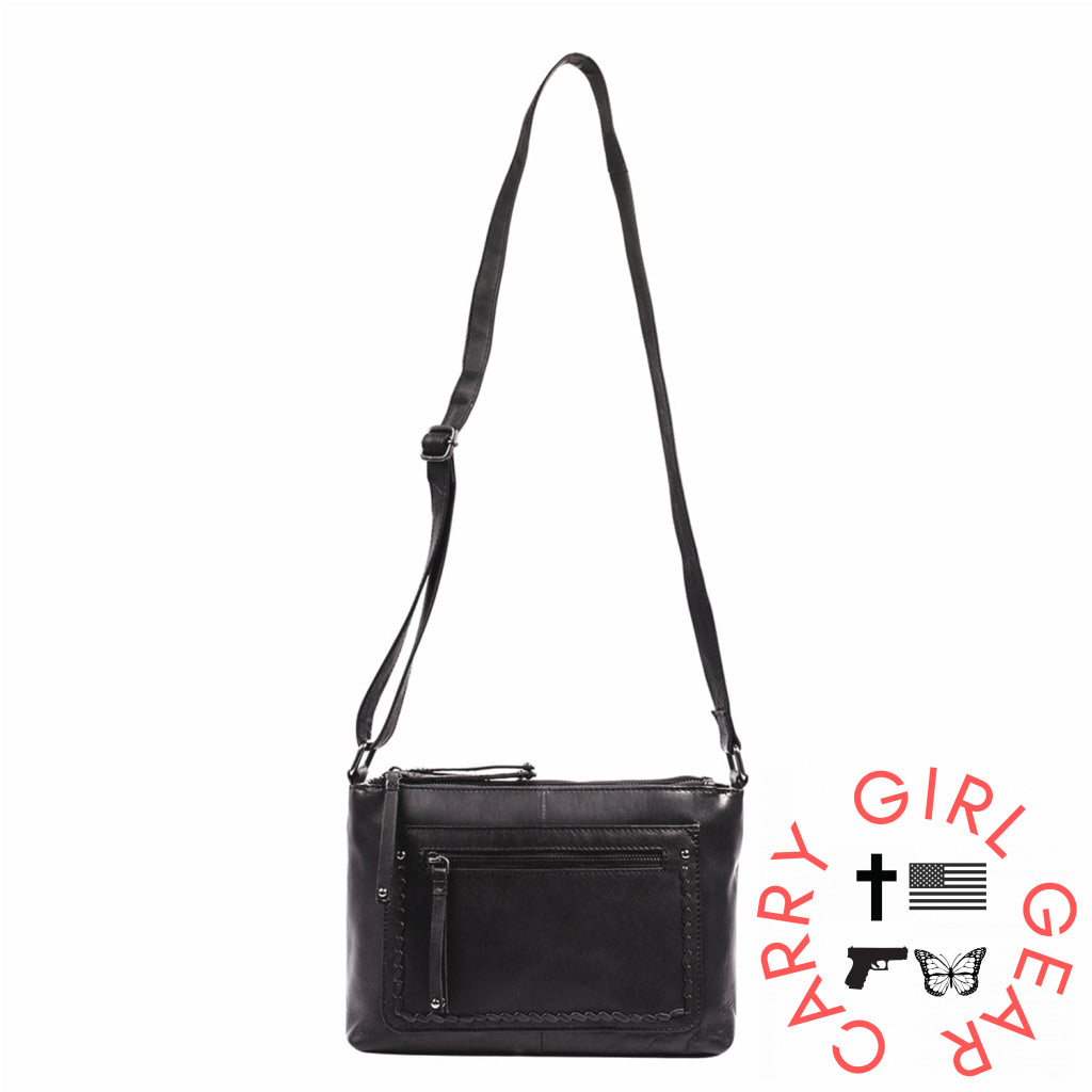 Concealed Carry Tatum Leather Crossbody By Lady Conceal Bags