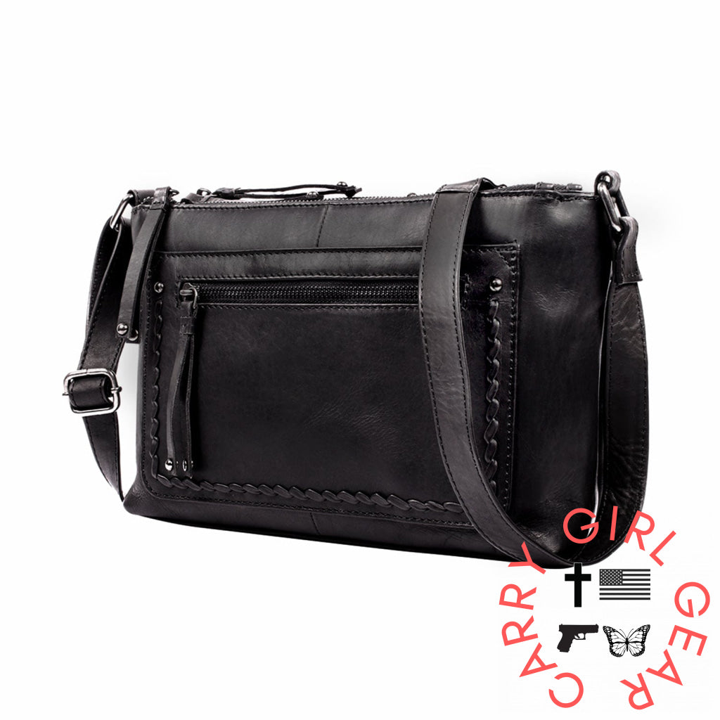 Concealed Carry Tatum Leather Crossbody By Lady Conceal Bags