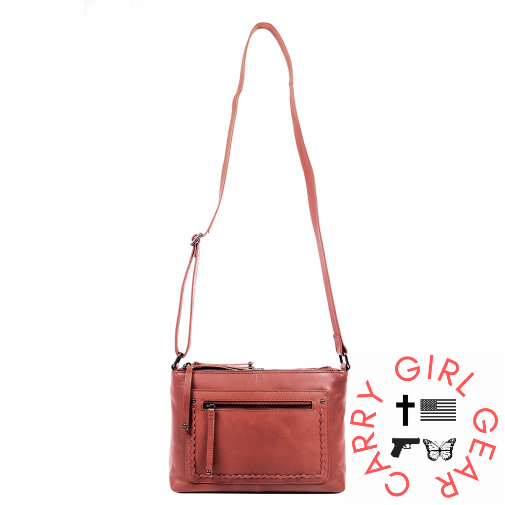 Concealed Carry Tatum Leather Crossbody By Lady Conceal Bags