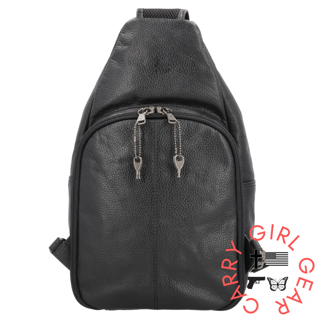 Concealed Carry Unisex Grayson Buffalo Leather Sling By Lady Conceal