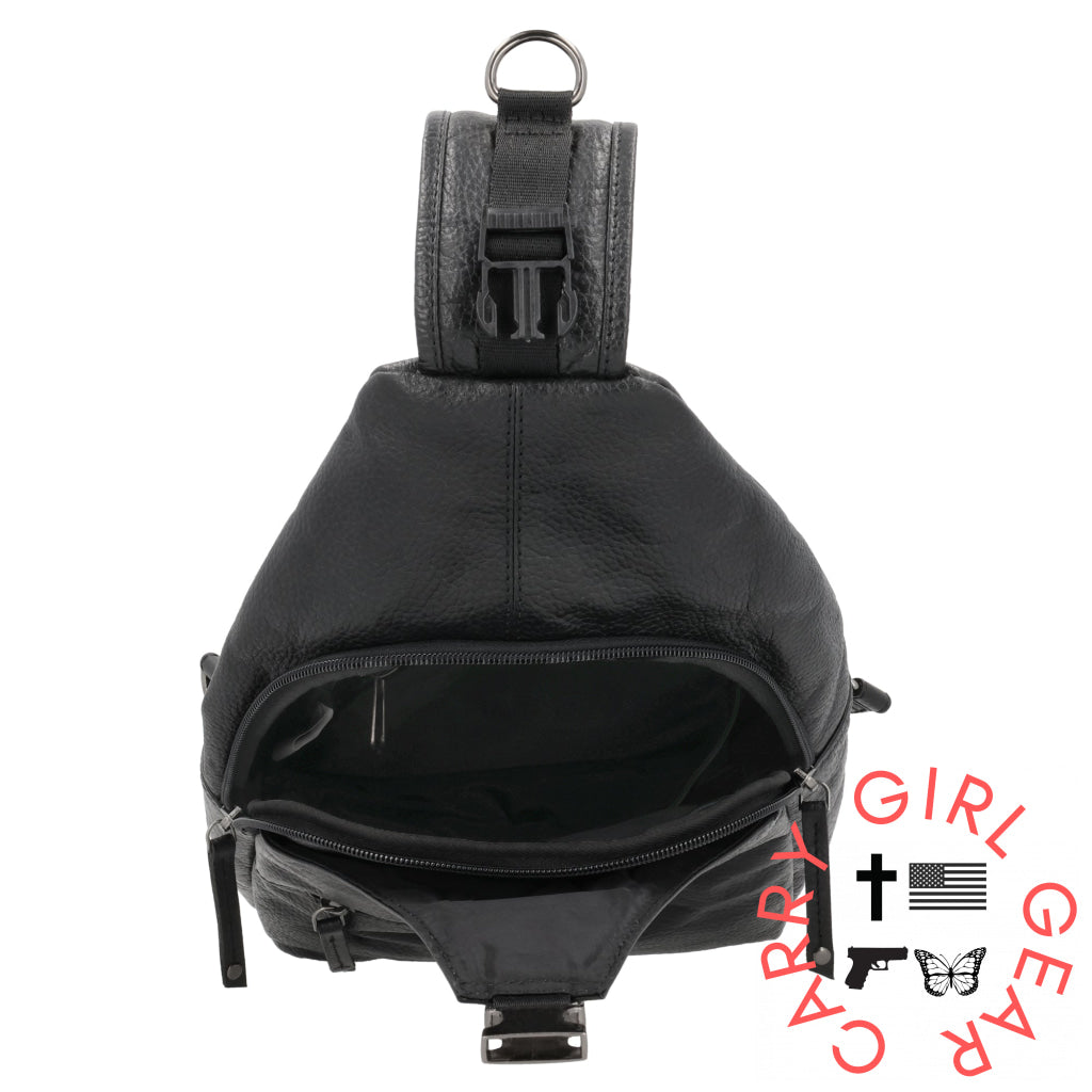 Concealed Carry Unisex Grayson Buffalo Leather Sling By Lady Conceal