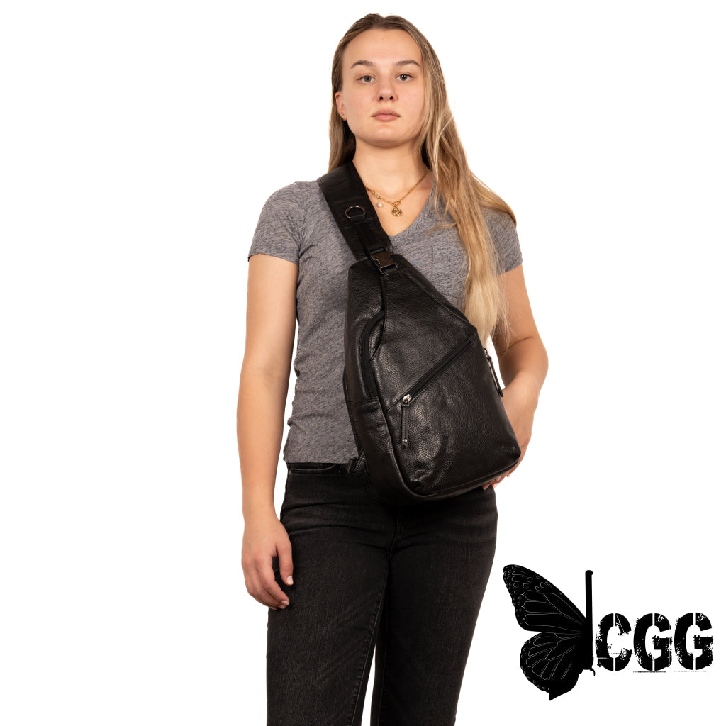 Concealed Carry Unisex Grayson Buffalo Leather Sling By Lady Conceal