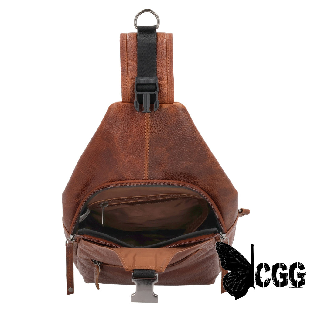 Concealed Carry Unisex Grayson Buffalo Leather Sling By Lady Conceal