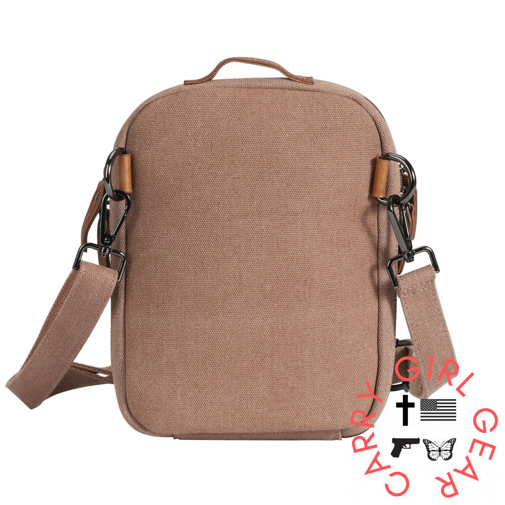 Concealed Carry Unisex Jax Canvas Crossbody by DS Conceal