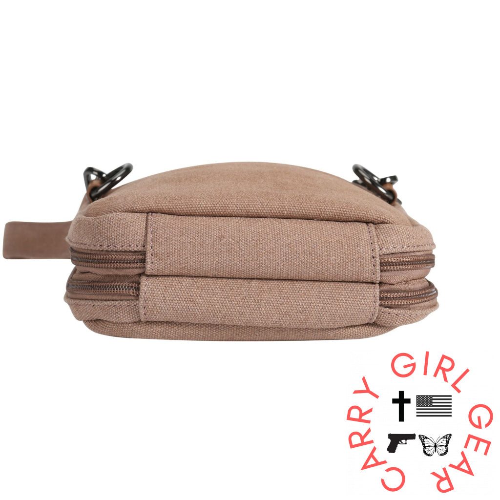 Concealed Carry Unisex Jax Canvas Crossbody by DS Conceal