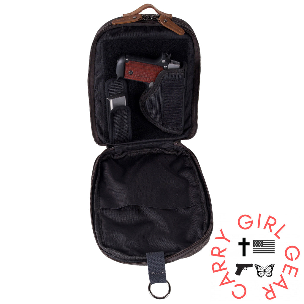 Concealed Carry Unisex Jax Canvas Crossbody by DS Conceal