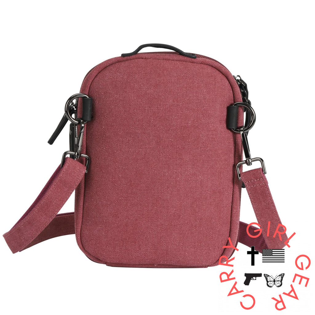 Concealed Carry Unisex Jax Canvas Crossbody by DS Conceal