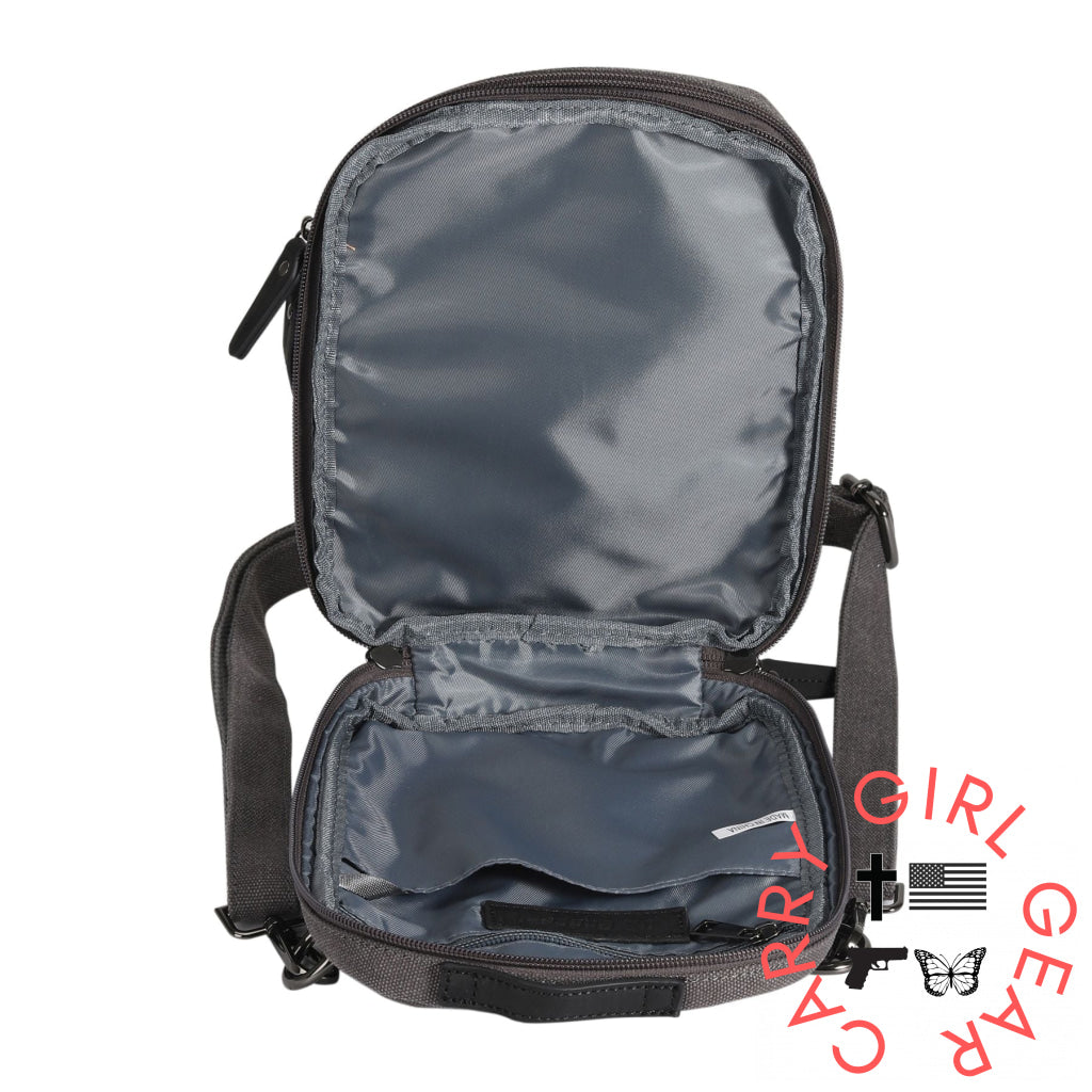 Concealed Carry Unisex Jax Canvas Crossbody by DS Conceal