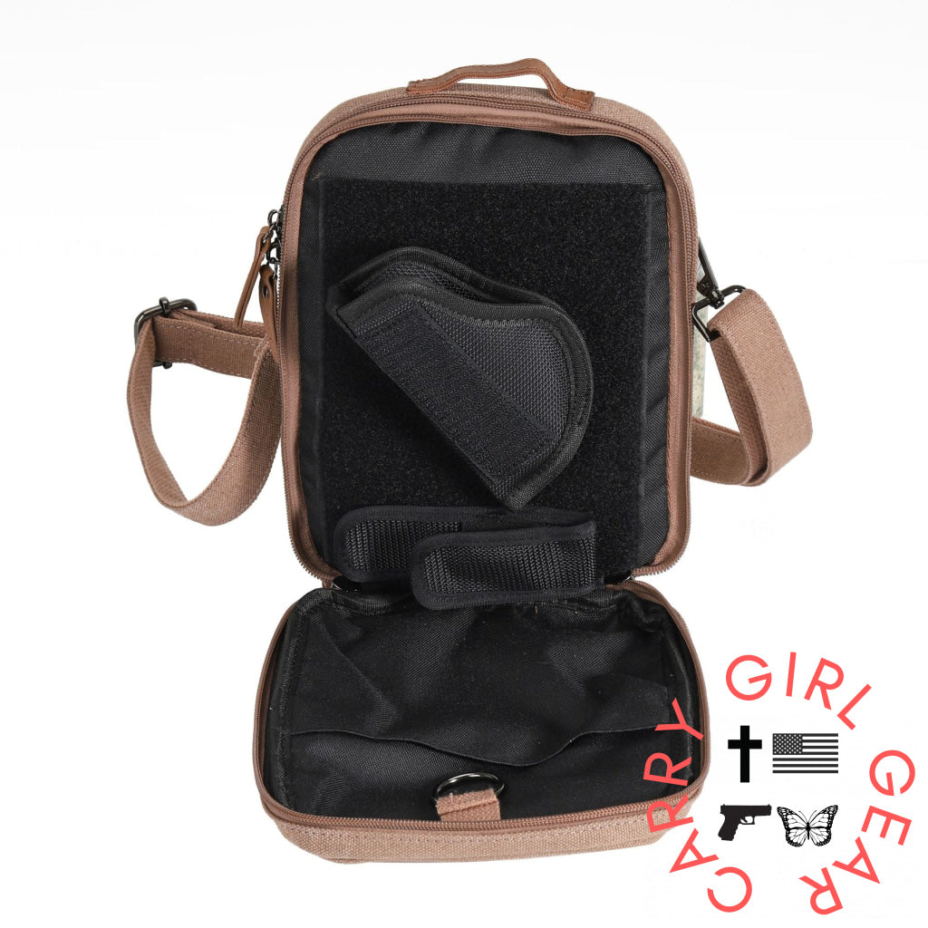 Concealed Carry Unisex Jax Canvas Crossbody by DS Conceal