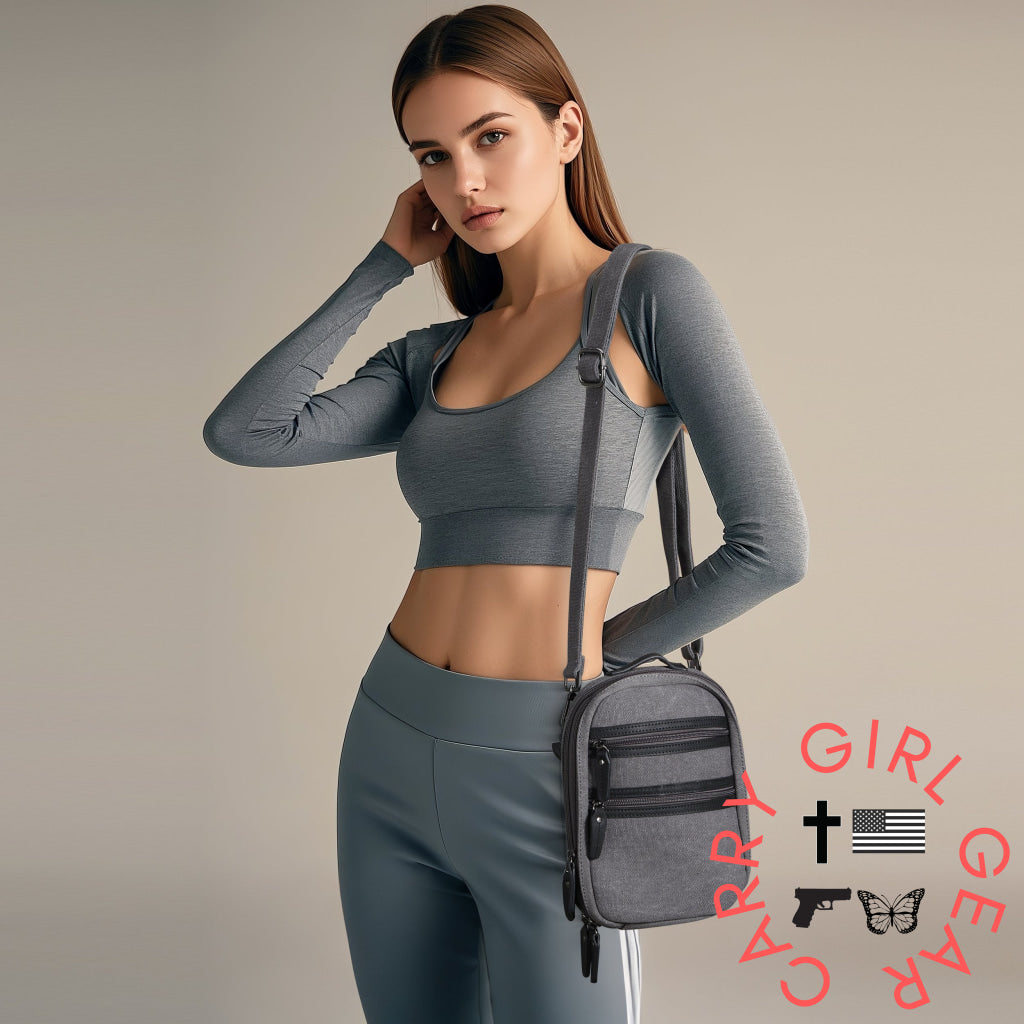 Concealed Carry Unisex Jax Canvas Crossbody by DS Conceal