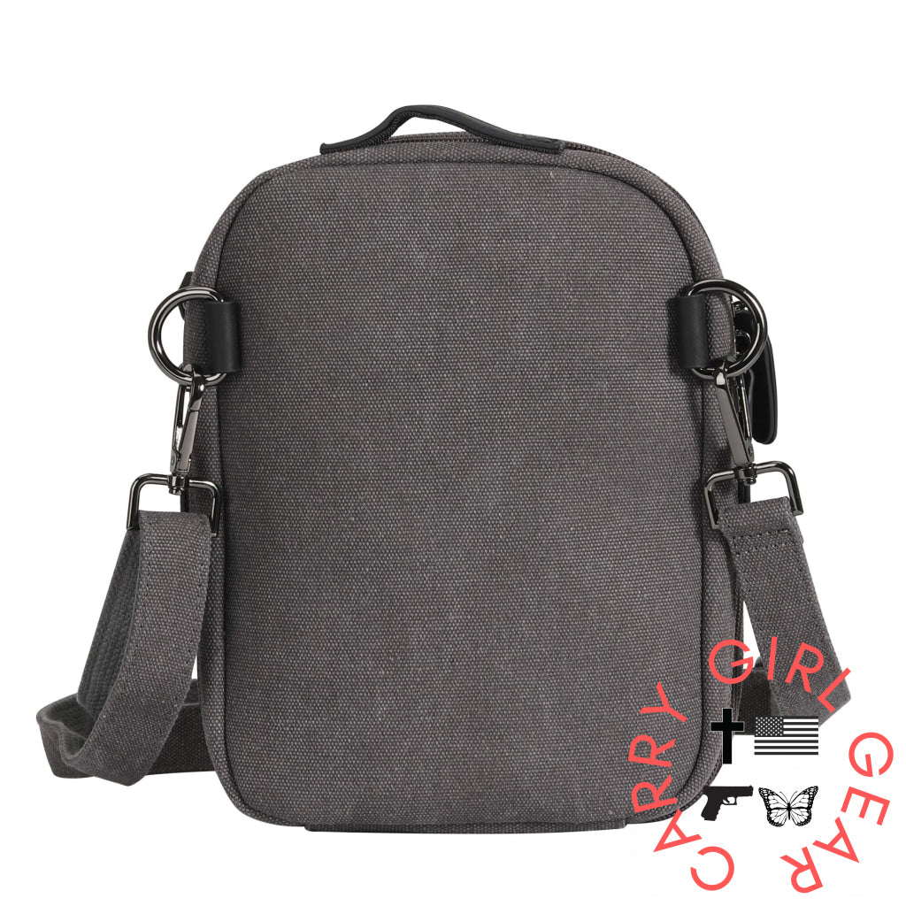 Concealed Carry Unisex Jax Canvas Crossbody by DS Conceal
