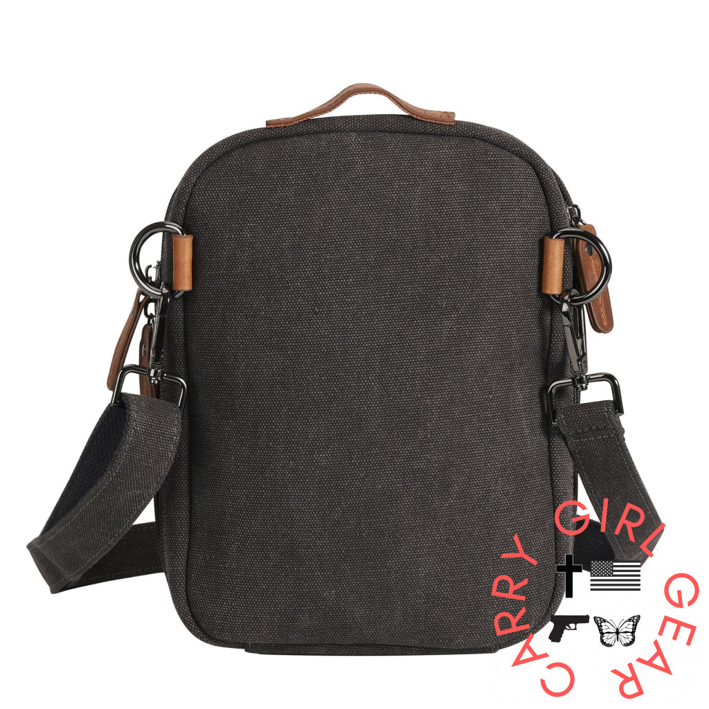 Concealed Carry Unisex Jax Canvas Crossbody by DS Conceal