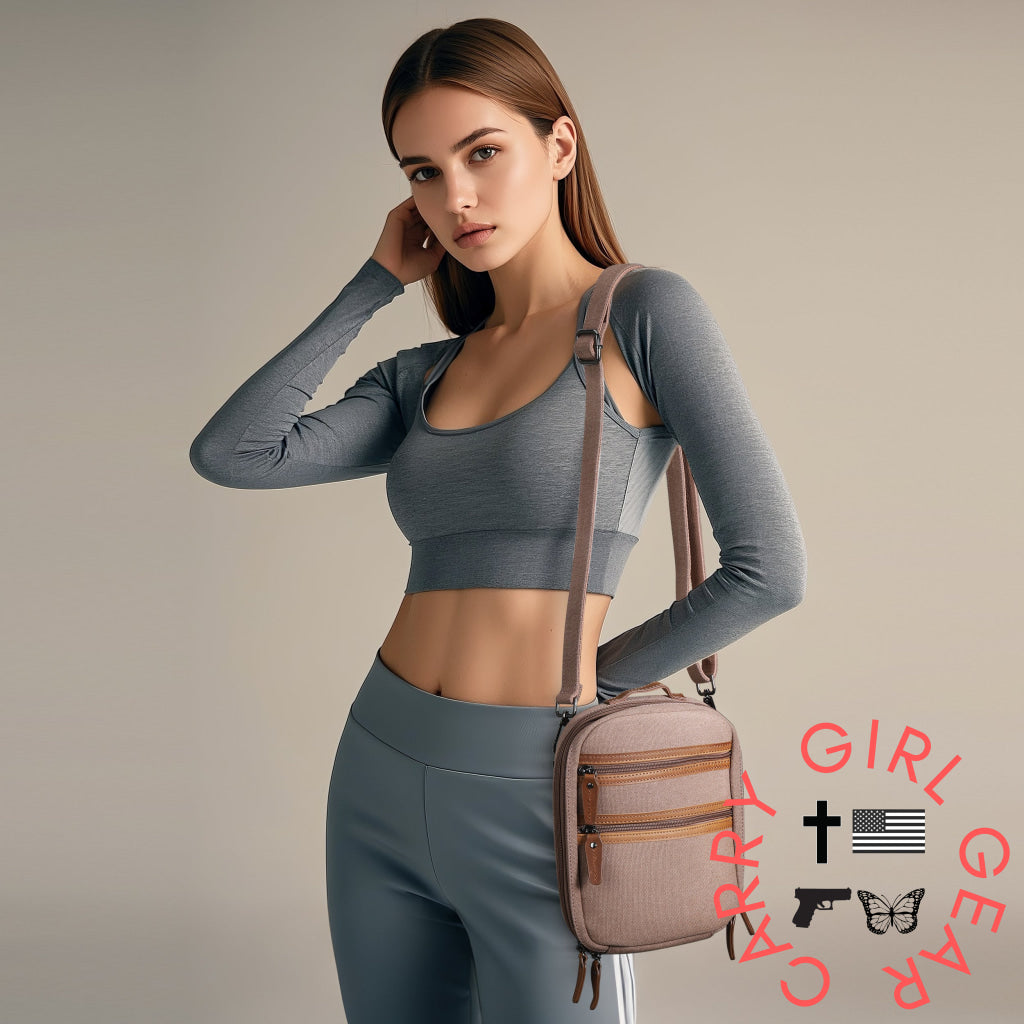 Concealed Carry Unisex Jax Canvas Crossbody by DS Conceal