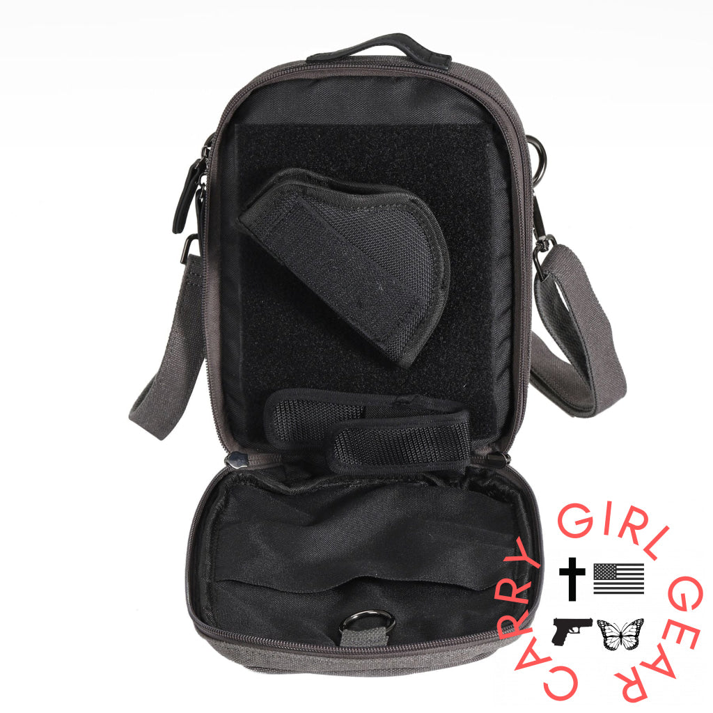 Concealed Carry Unisex Jax Canvas Crossbody by DS Conceal