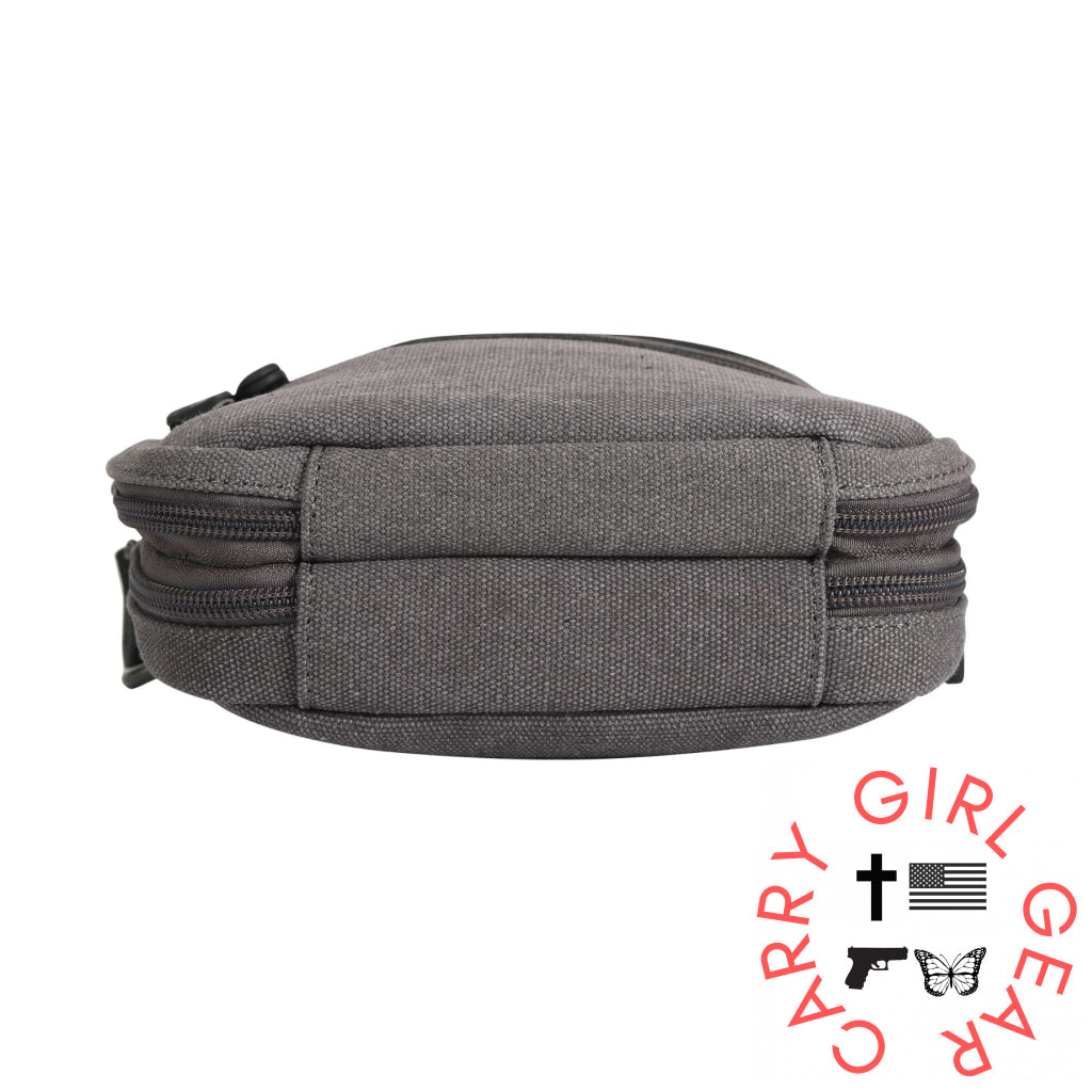 Concealed Carry Unisex Jax Canvas Crossbody by DS Conceal