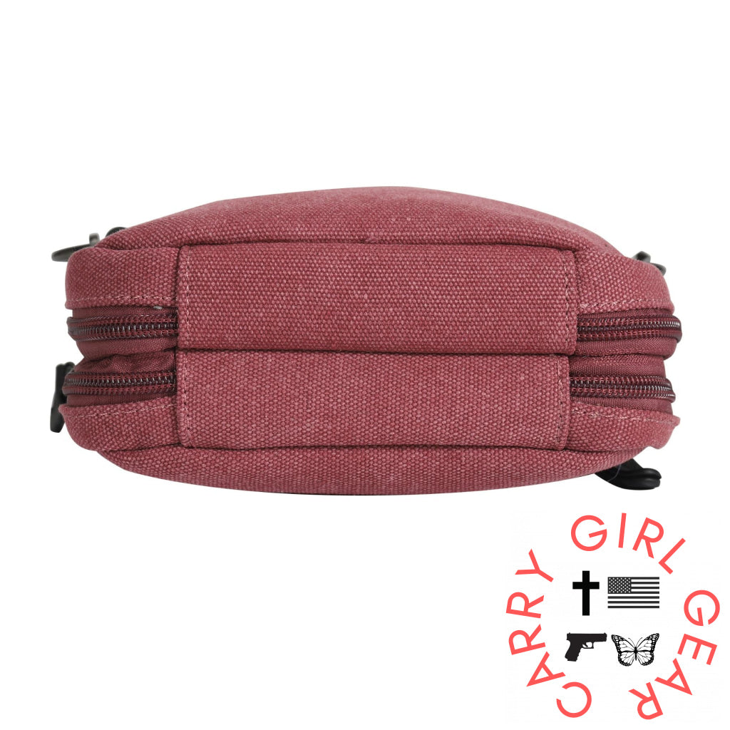 Concealed Carry Unisex Jax Canvas Crossbody by DS Conceal