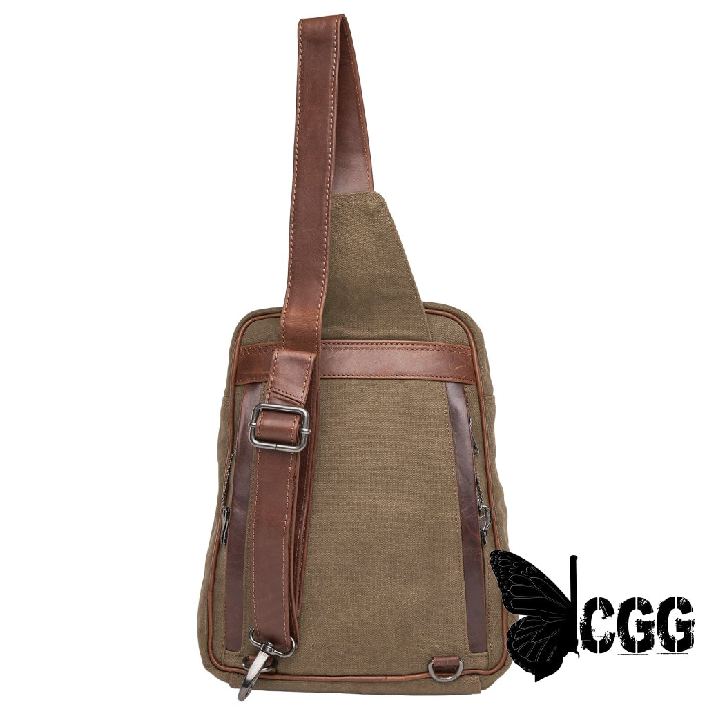 Concealed Carry Unisex Kennedy Canvas Sling Backpack Backpacks