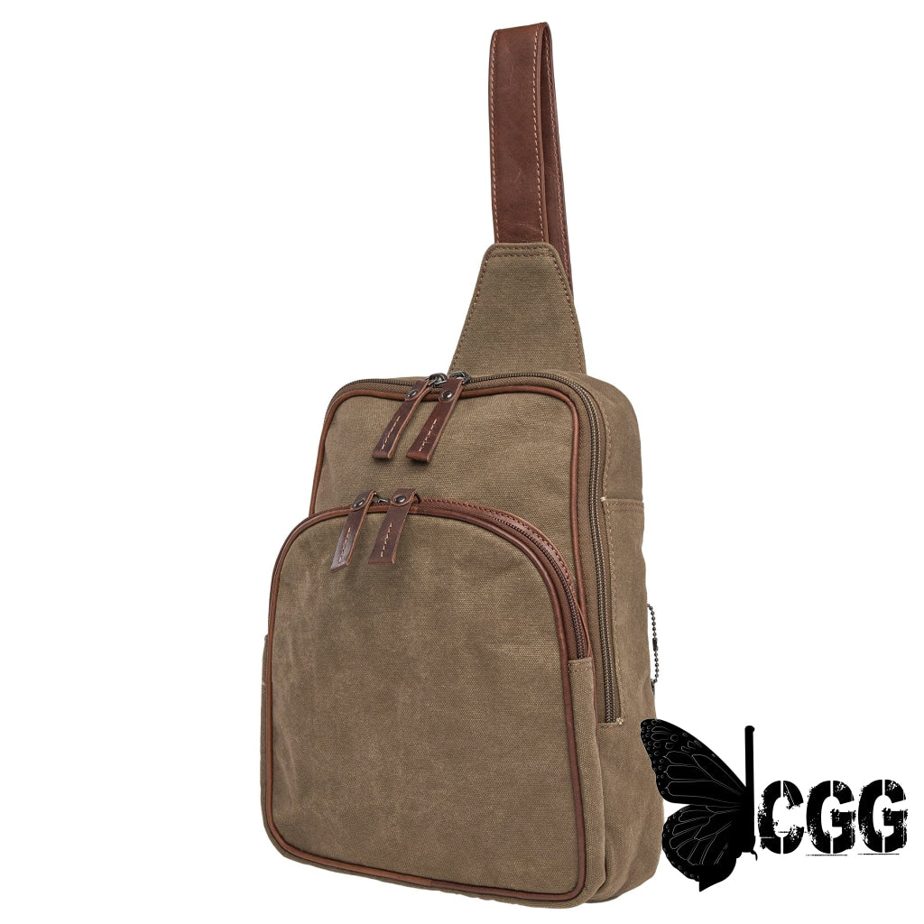 Concealed Carry Unisex Kennedy Canvas Sling Backpack Backpacks