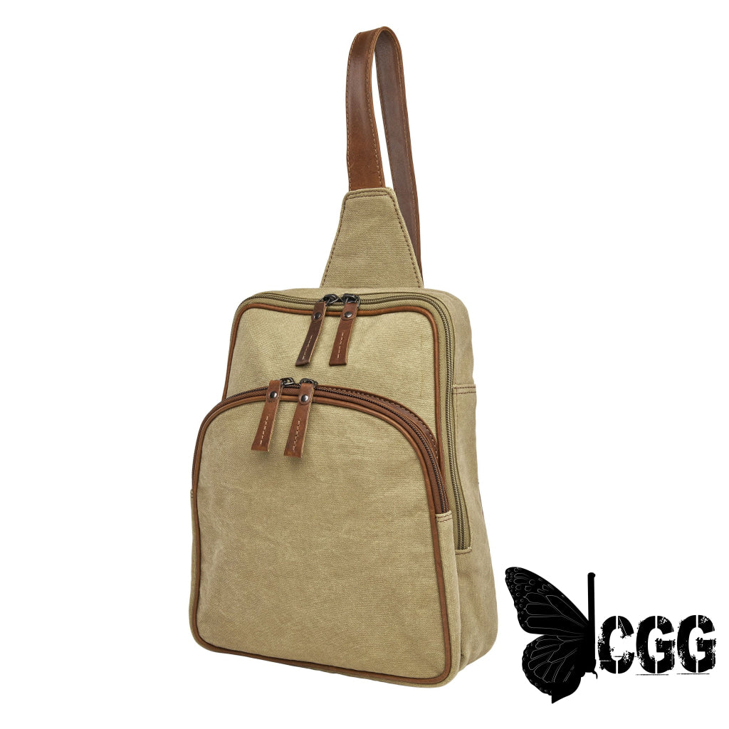 Concealed Carry Unisex Kennedy Canvas Sling Backpack Backpacks