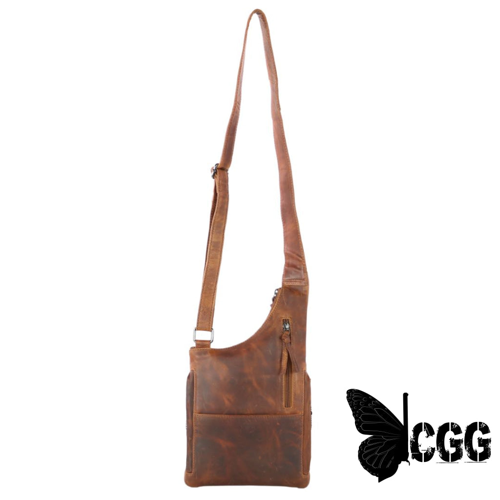 Concealed Carry Unisex Remi Leather Crossbody By Lady Conceal Bags