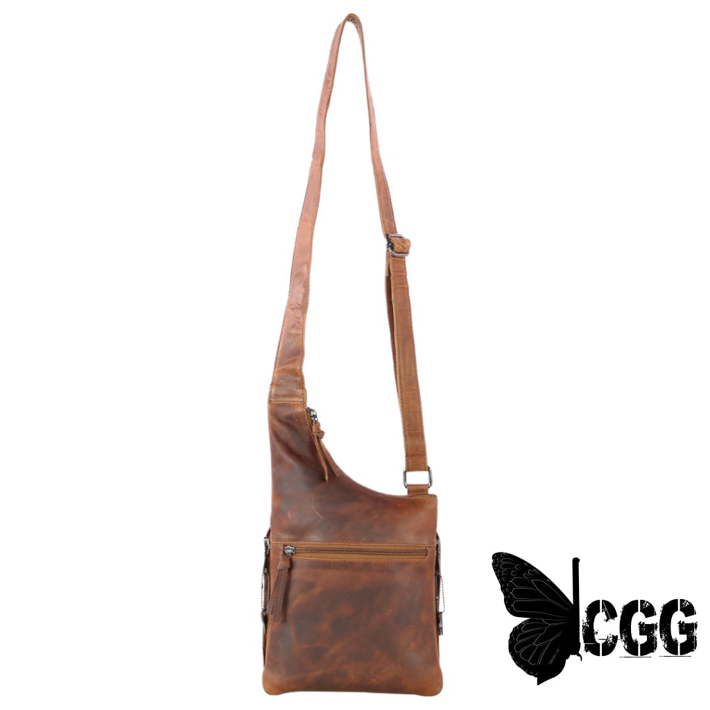 Concealed Carry Unisex Remi Leather Crossbody By Lady Conceal Bags