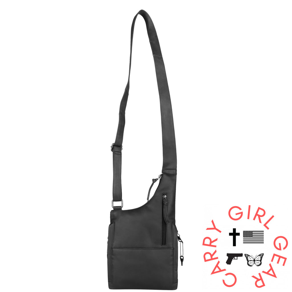 Concealed Carry Unisex Remi Leather Crossbody By Lady Conceal Bags