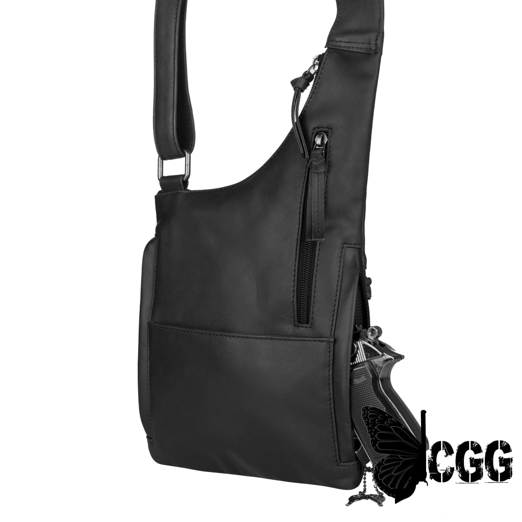 Concealed Carry Unisex Remi Leather Crossbody By Lady Conceal Bags