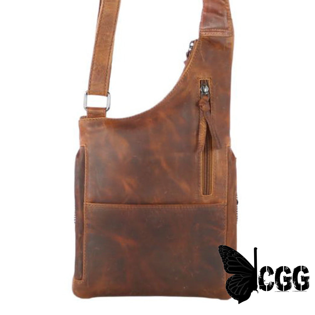 Concealed Carry Unisex Remi Leather Crossbody By Lady Conceal Bags