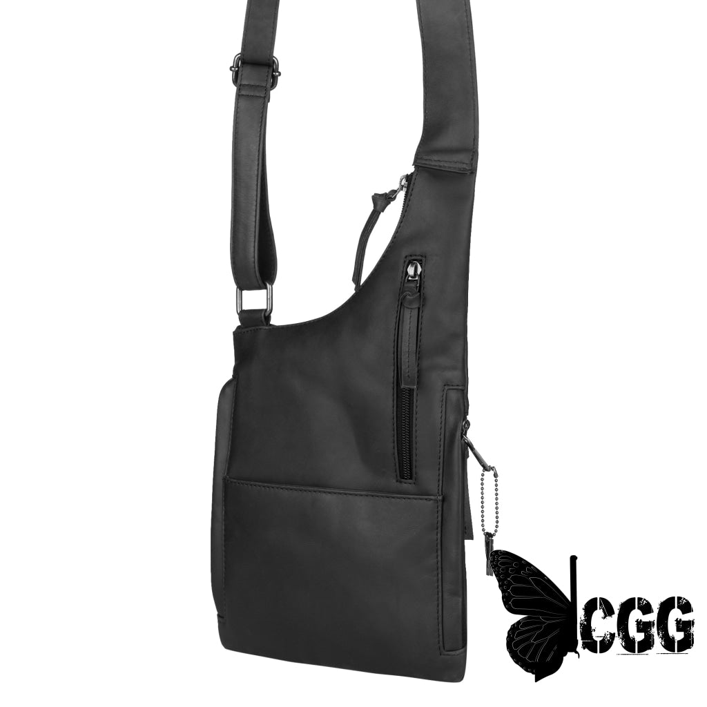 Concealed Carry Unisex Remi Leather Crossbody By Lady Conceal Bags