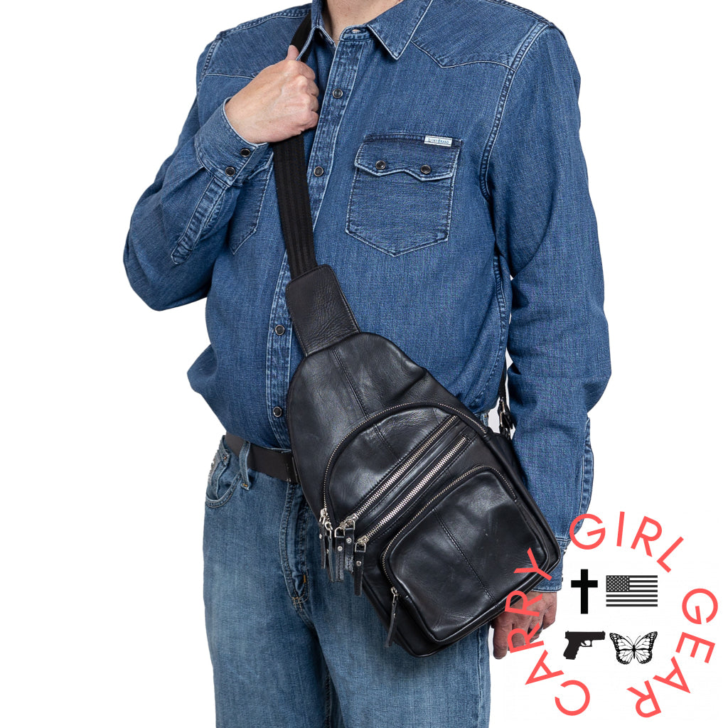 Concealed Carry Weston Lambskin Sling by DS Conceal Slings