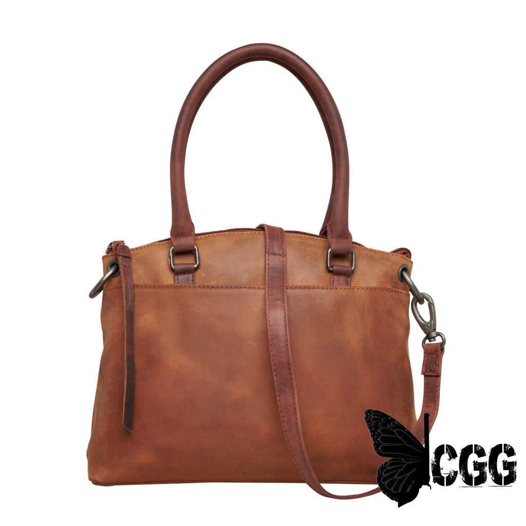 Concealed Carry Whitely Leather Satchel By Lady Conceal Cognac Satchels