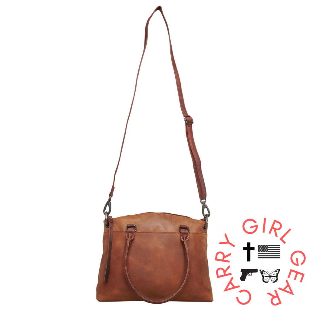 Concealed Carry Whitely Leather Satchel By Lady Conceal Satchels