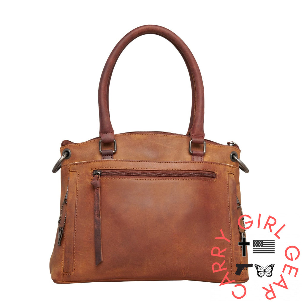 Concealed Carry Whitely Leather Satchel By Lady Conceal Satchels