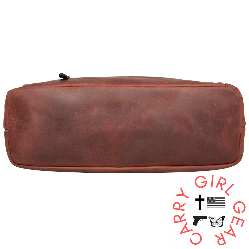 Concealed Carry Whitely Leather Satchel By Lady Conceal Satchels