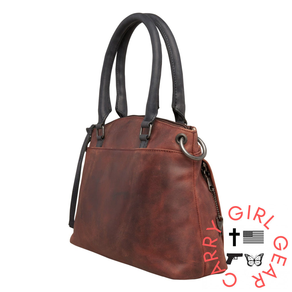 Concealed Carry Whitely Leather Satchel By Lady Conceal Satchels