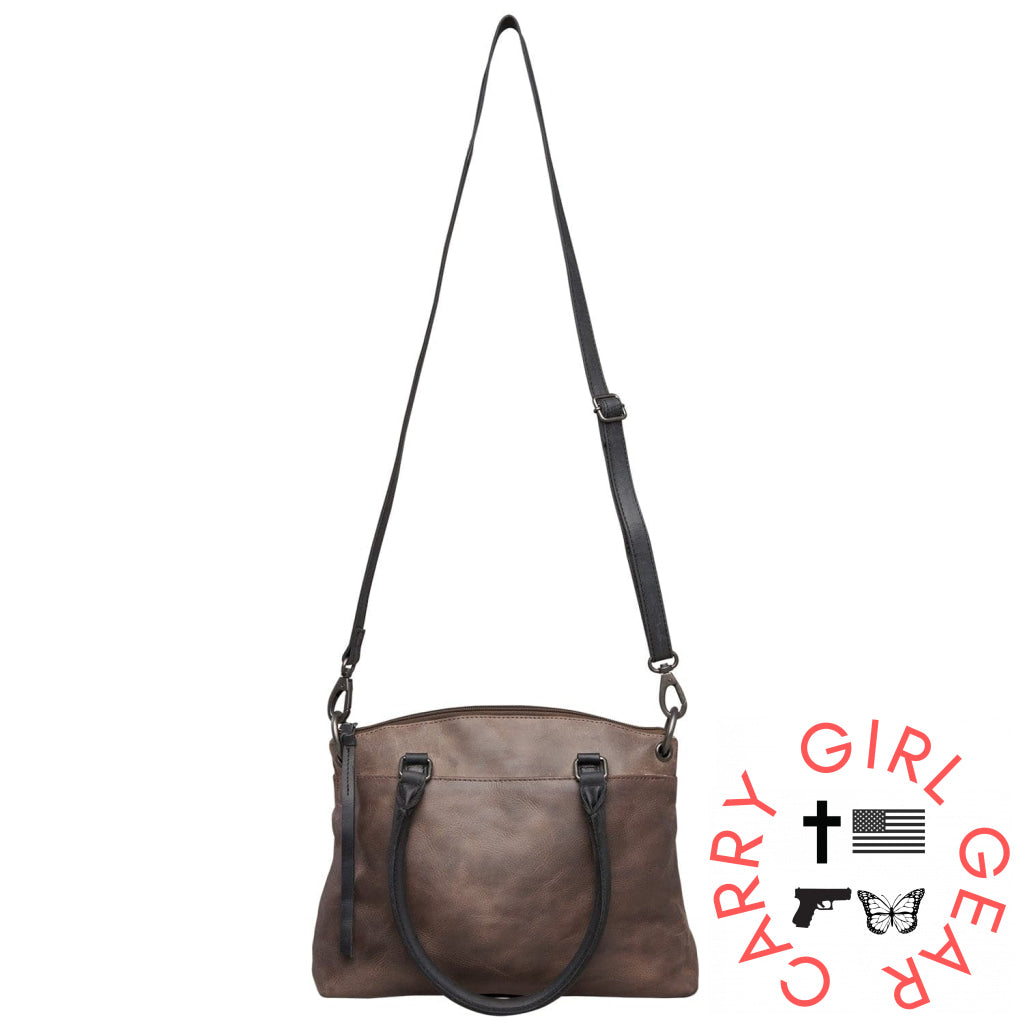 Concealed Carry Whitely Leather Satchel By Lady Conceal Satchels