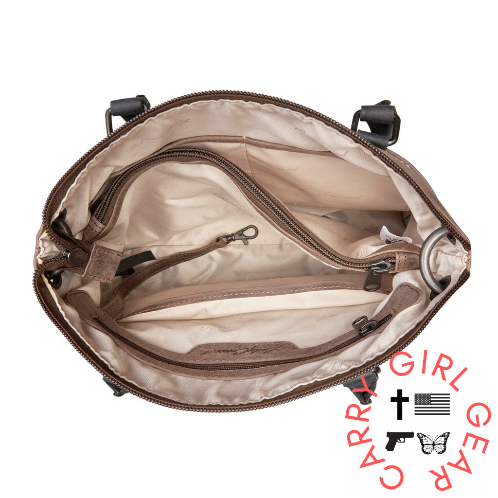 Concealed Carry Whitely Leather Satchel By Lady Conceal Satchels