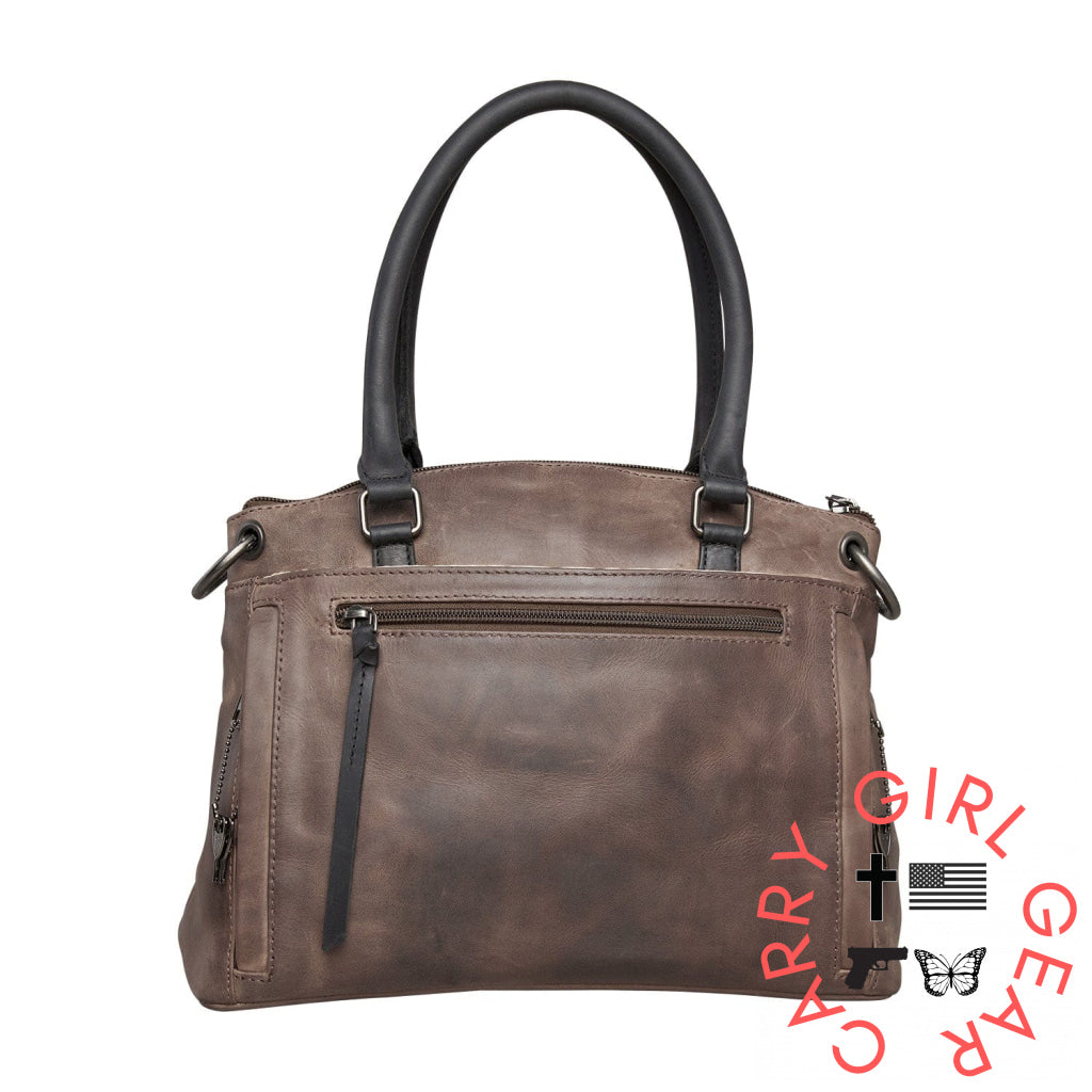 Concealed Carry Whitely Leather Satchel By Lady Conceal Satchels
