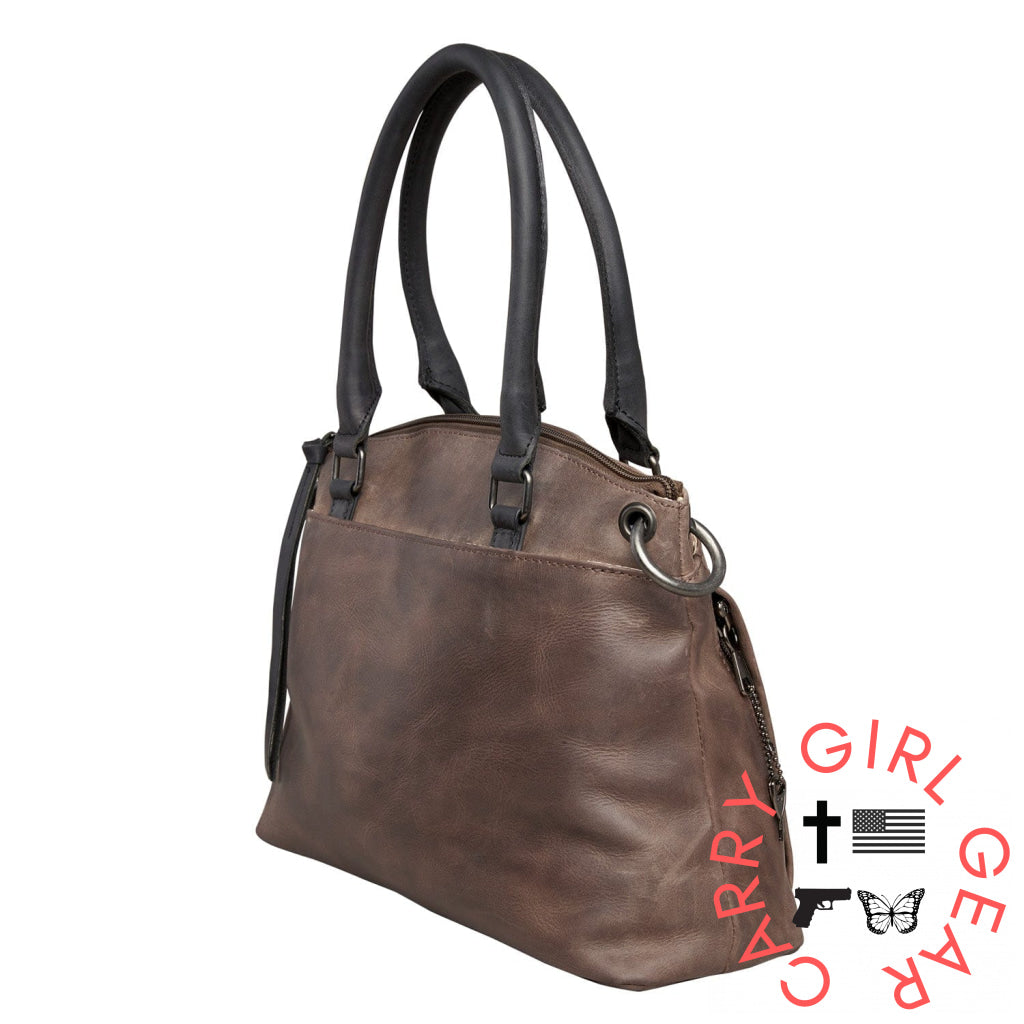 Concealed Carry Whitely Leather Satchel By Lady Conceal Satchels