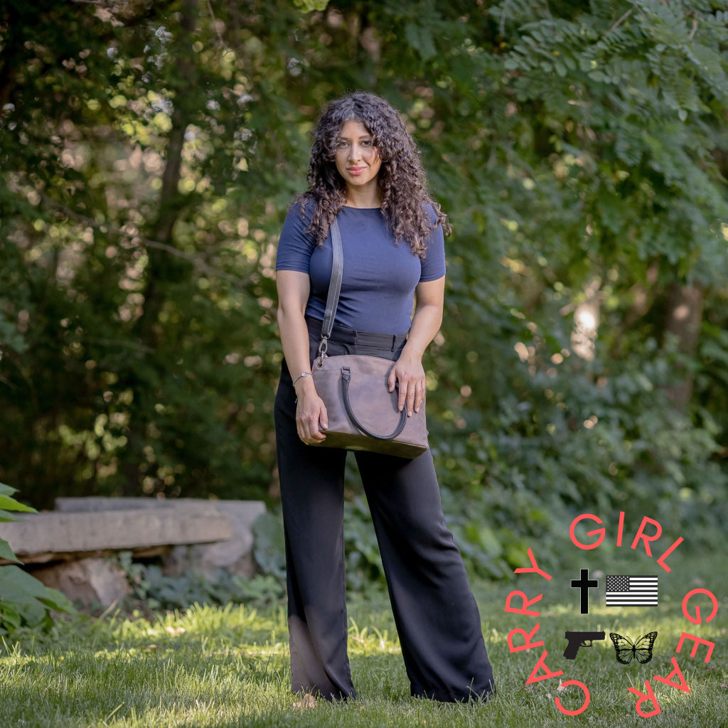 Concealed Carry Whitely Leather Satchel By Lady Conceal Satchels