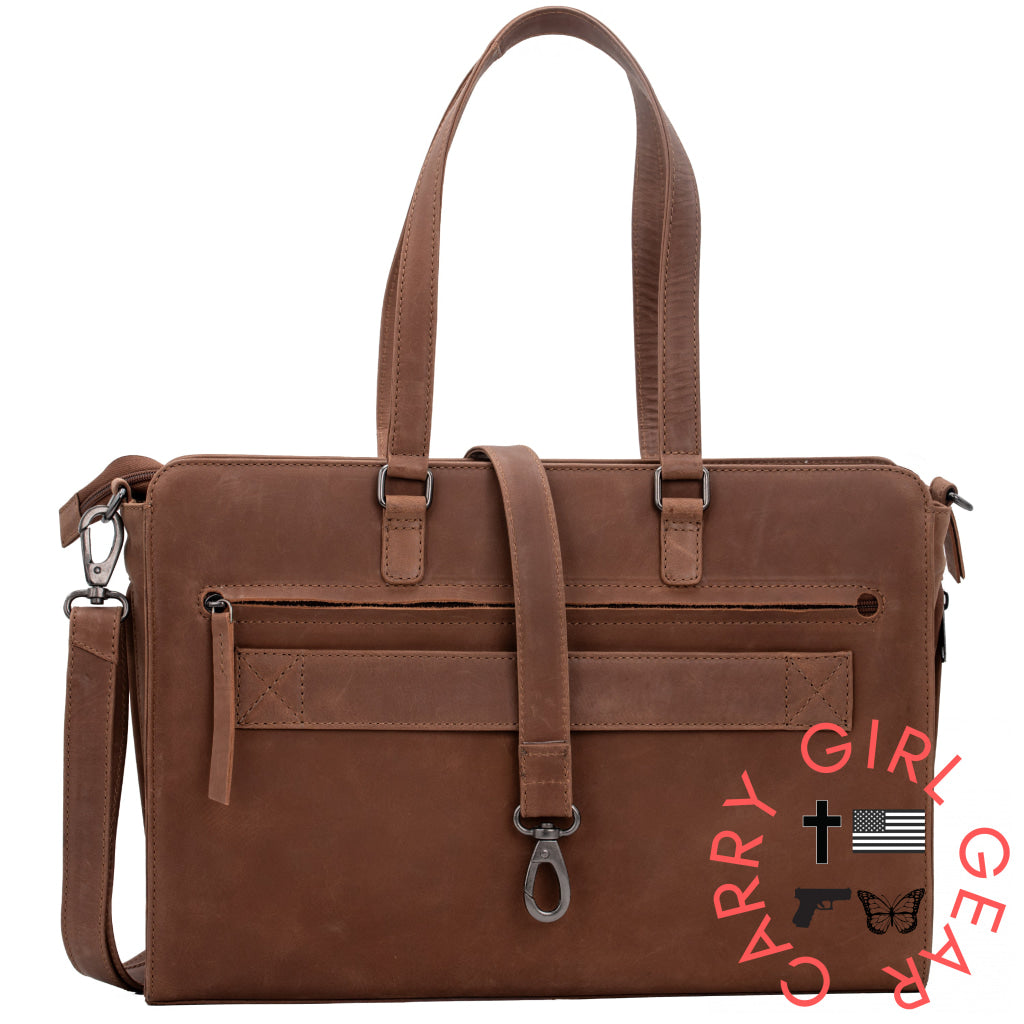 Concealed Carry Willow Computer Satchel by Lady Conceal