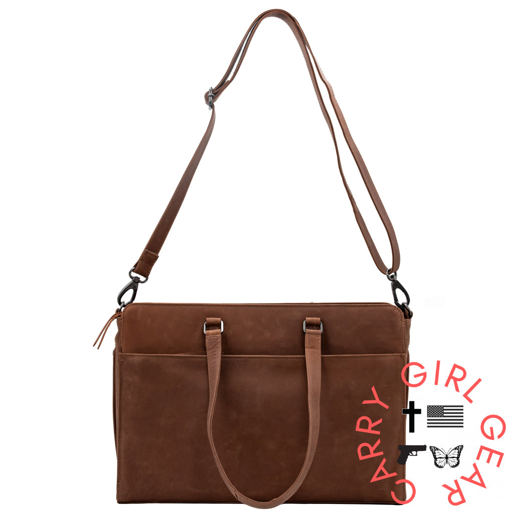 Concealed Carry Willow Computer Satchel by Lady Conceal