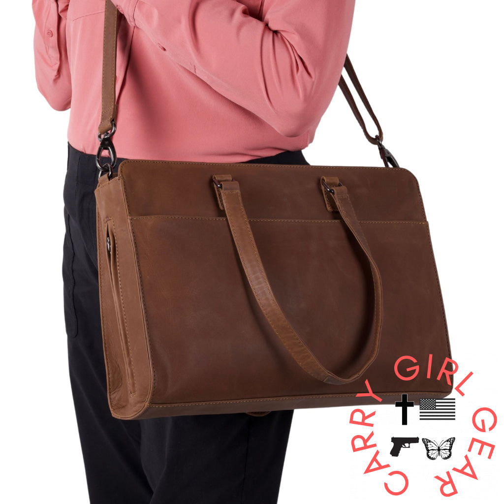Concealed Carry Willow Computer Satchel by Lady Conceal