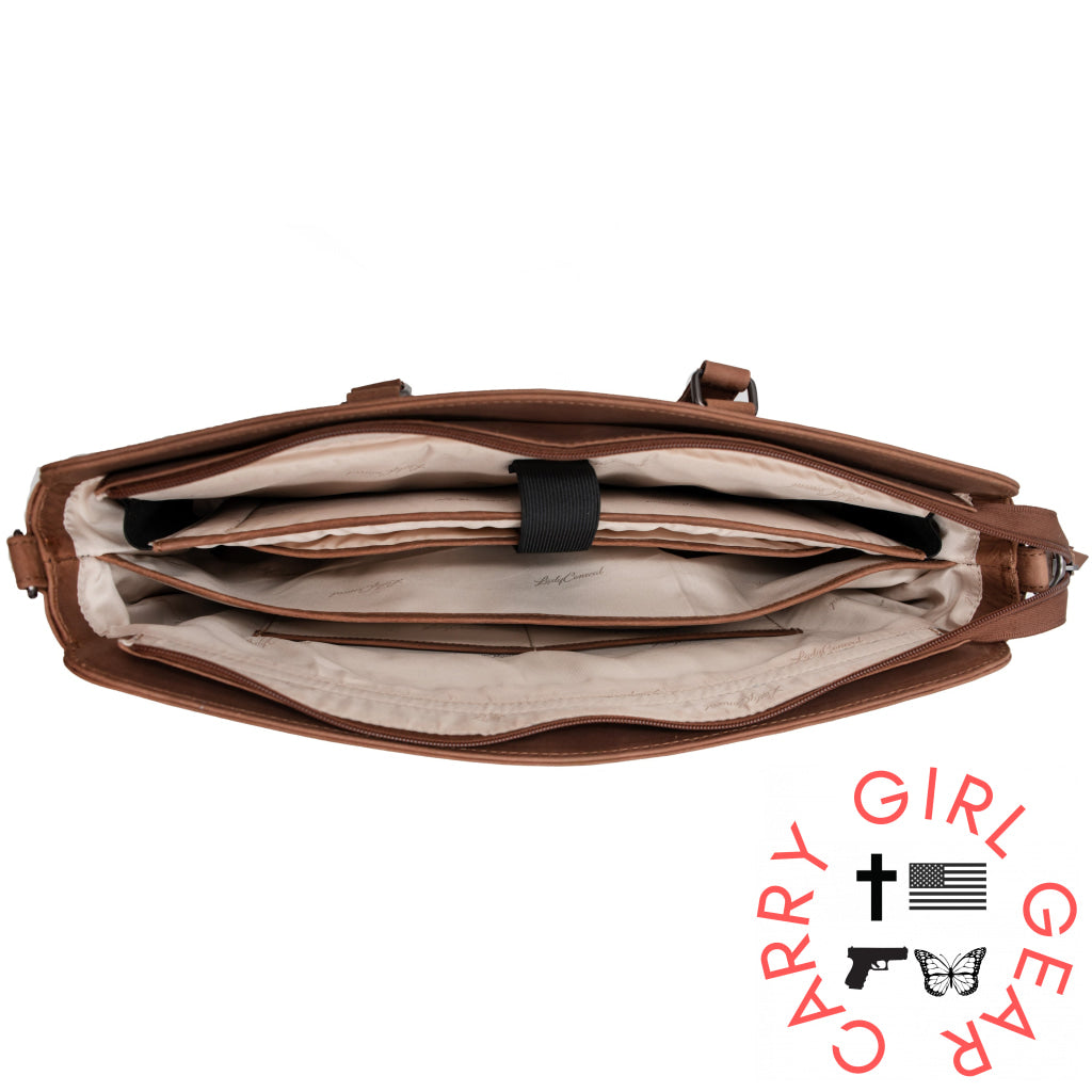 Concealed Carry Willow Computer Satchel by Lady Conceal