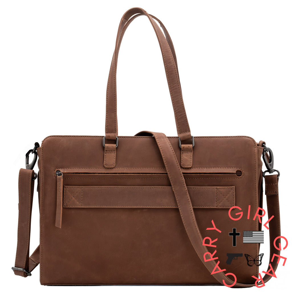 Concealed Carry Willow Computer Satchel by Lady Conceal
