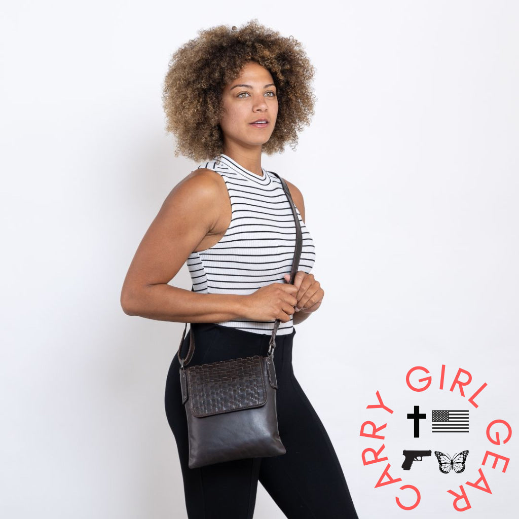 Concealed Carry Woven Hana Crossbody By Lady Conceal Bags